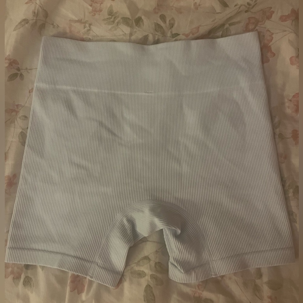 light blue biker shorts